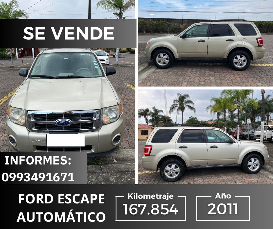 De Oportunidad, perfecto estado, Ford Escape 2011. Informes: 0988140414- 0982049412.