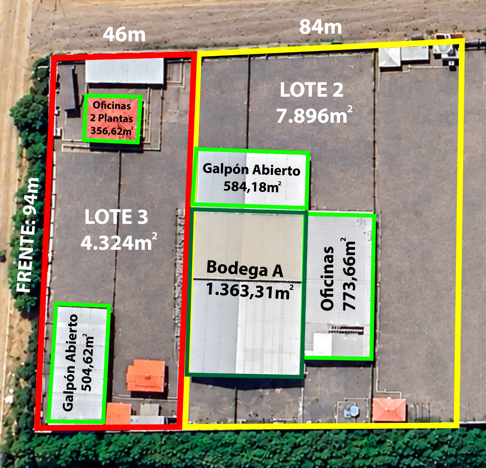 Terreno 12.000 MT2, con galpones, 22 oficinas, taller mecánico completamente adoquinado, en parque industrial. Teléfono: 0991002632.